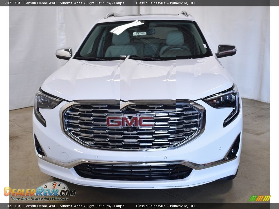 2020 GMC Terrain Denali AWD Summit White / Light Platinum/­Taupe Photo #4