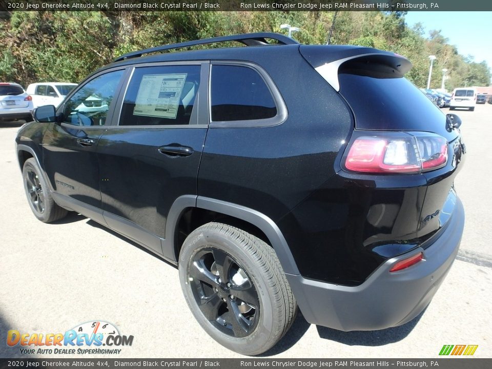 2020 Jeep Cherokee Altitude 4x4 Diamond Black Crystal Pearl / Black Photo #3