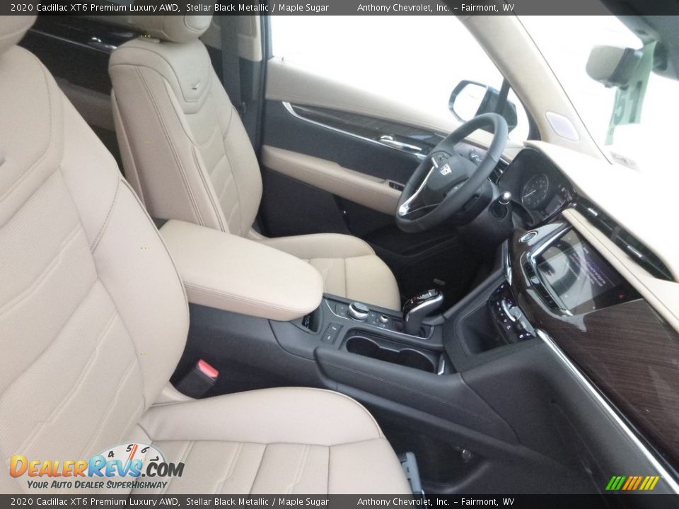 2020 Cadillac XT6 Premium Luxury AWD Stellar Black Metallic / Maple Sugar Photo #10