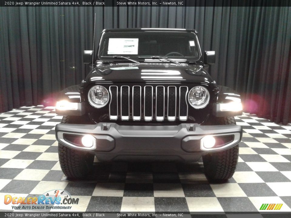 2020 Jeep Wrangler Unlimited Sahara 4x4 Black / Black Photo #3