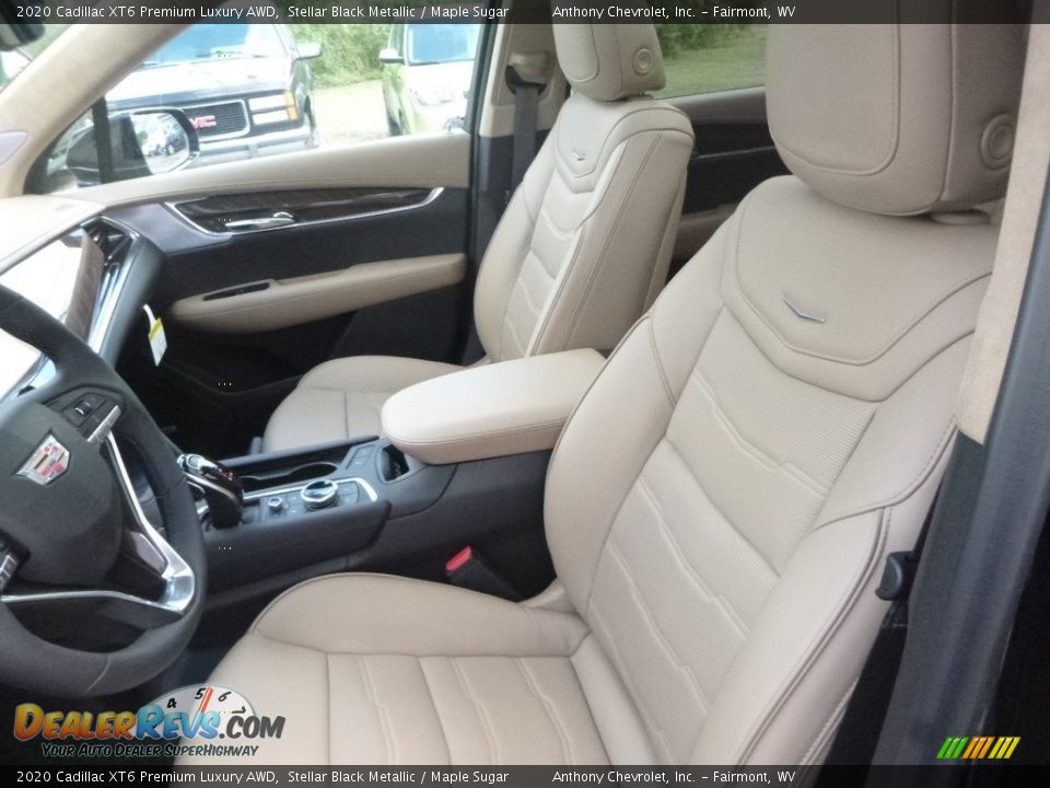 2020 Cadillac XT6 Premium Luxury AWD Stellar Black Metallic / Maple Sugar Photo #13