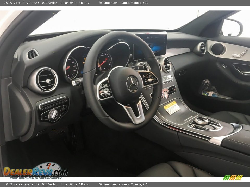 2019 Mercedes-Benz C 300 Sedan Polar White / Black Photo #4
