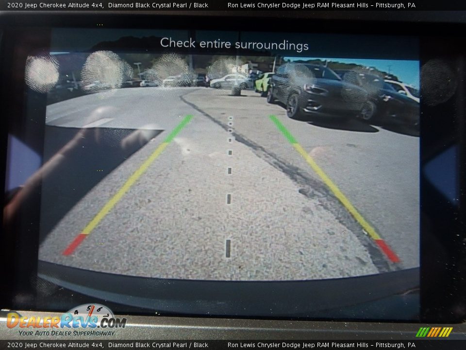 2020 Jeep Cherokee Altitude 4x4 Diamond Black Crystal Pearl / Black Photo #16