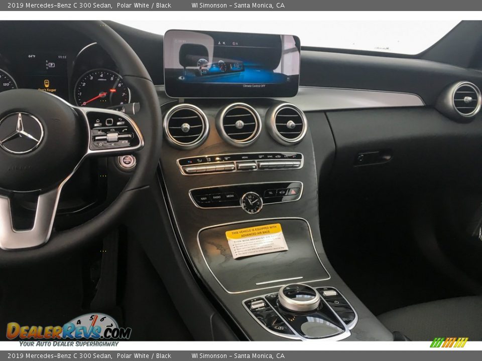 2019 Mercedes-Benz C 300 Sedan Polar White / Black Photo #6