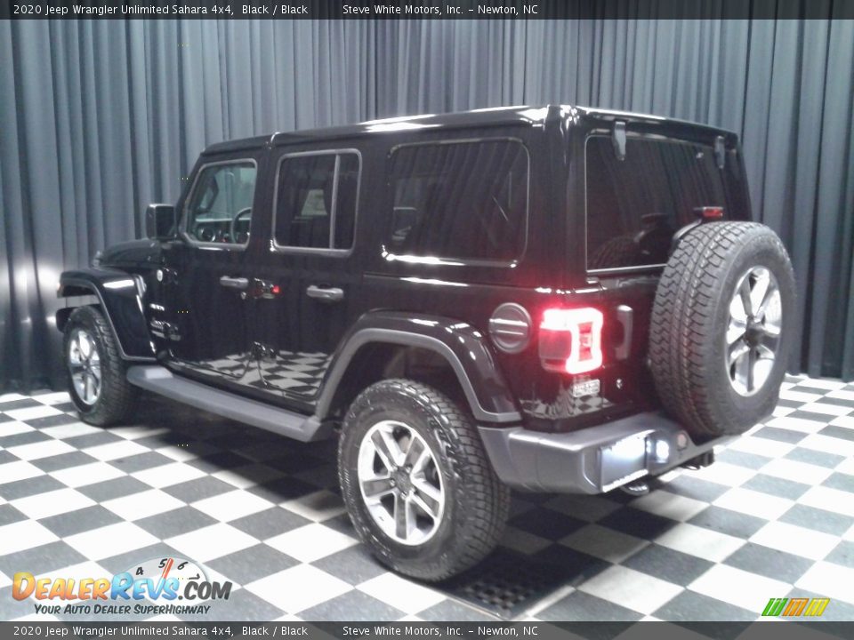 2020 Jeep Wrangler Unlimited Sahara 4x4 Black / Black Photo #8