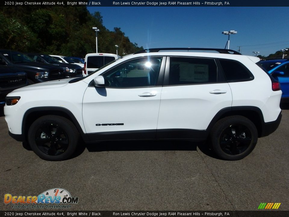 2020 Jeep Cherokee Altitude 4x4 Bright White / Black Photo #2