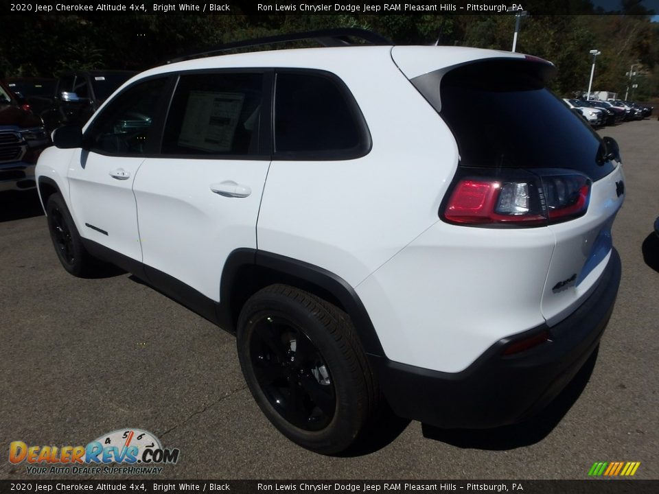 2020 Jeep Cherokee Altitude 4x4 Bright White / Black Photo #3