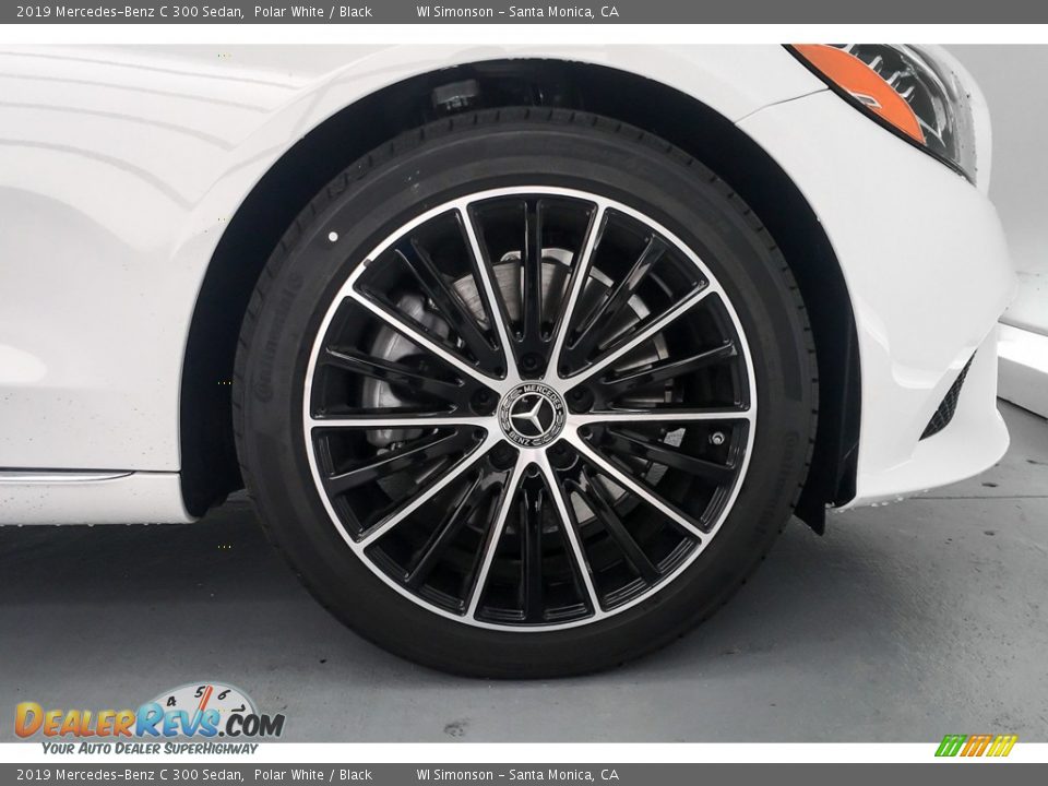 2019 Mercedes-Benz C 300 Sedan Polar White / Black Photo #9