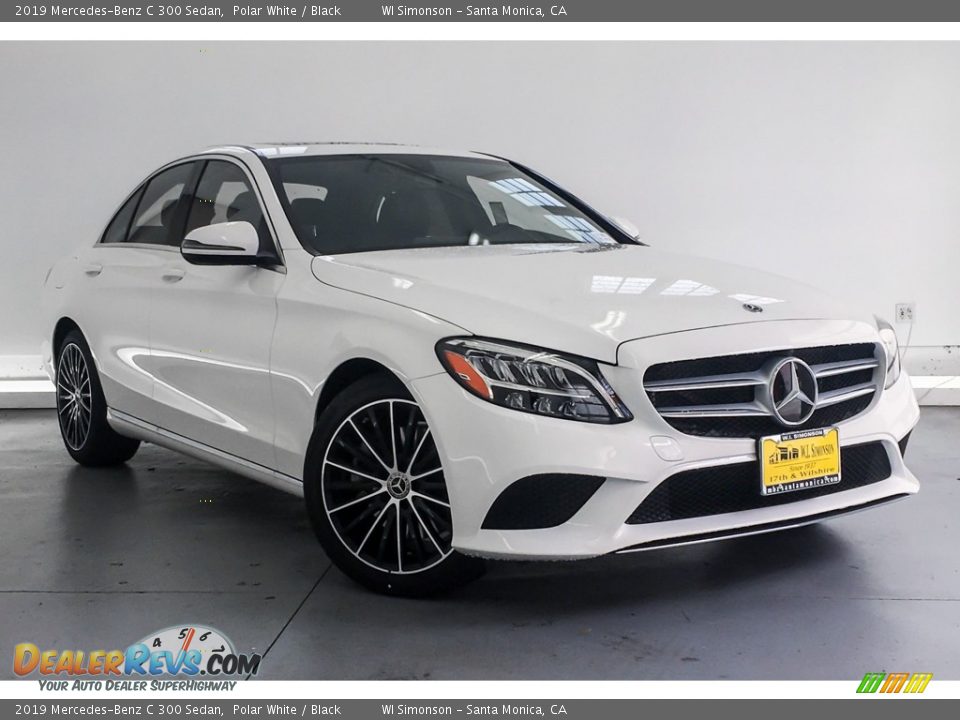 2019 Mercedes-Benz C 300 Sedan Polar White / Black Photo #10