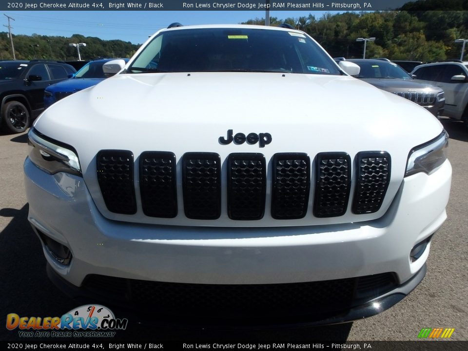 2020 Jeep Cherokee Altitude 4x4 Bright White / Black Photo #9