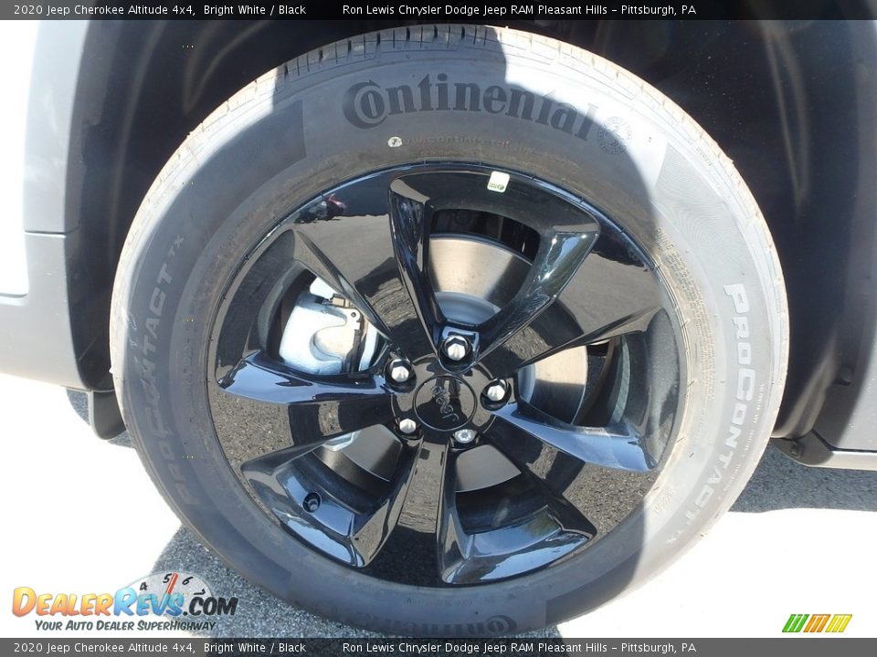 2020 Jeep Cherokee Altitude 4x4 Bright White / Black Photo #10