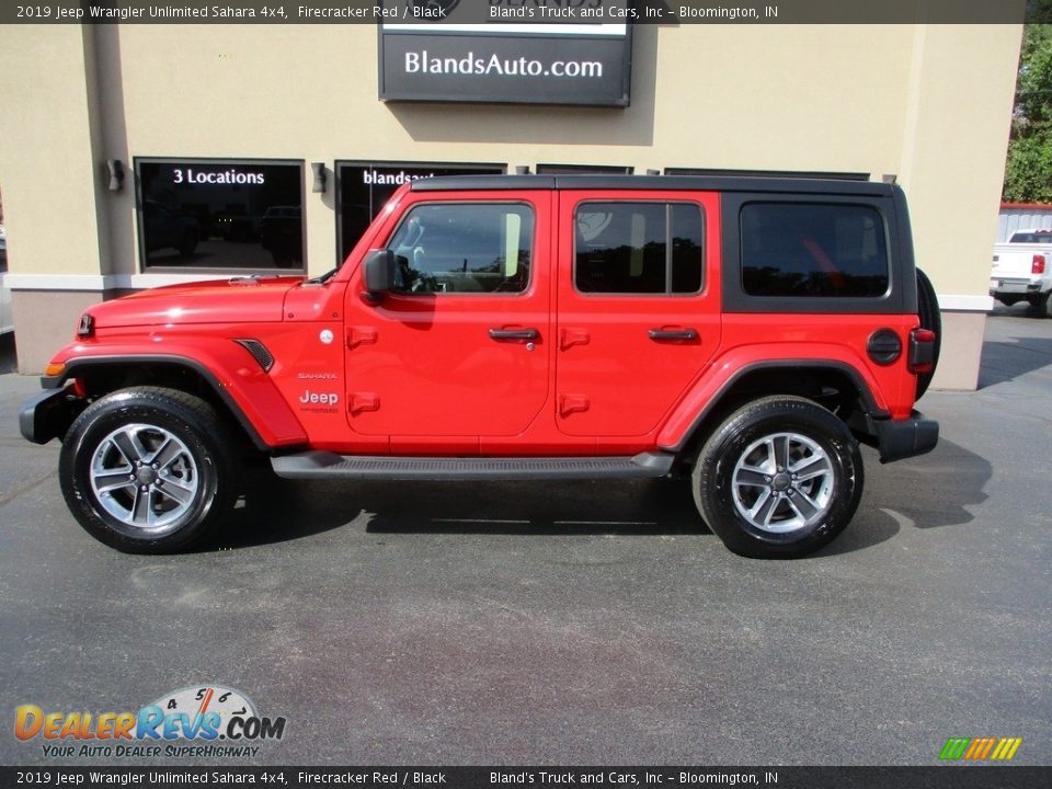 2019 Jeep Wrangler Unlimited Sahara 4x4 Firecracker Red / Black Photo #1