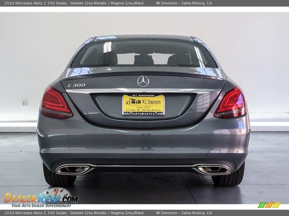 2019 Mercedes-Benz C 300 Sedan Selenite Grey Metallic / Magma Grey/Black Photo #3