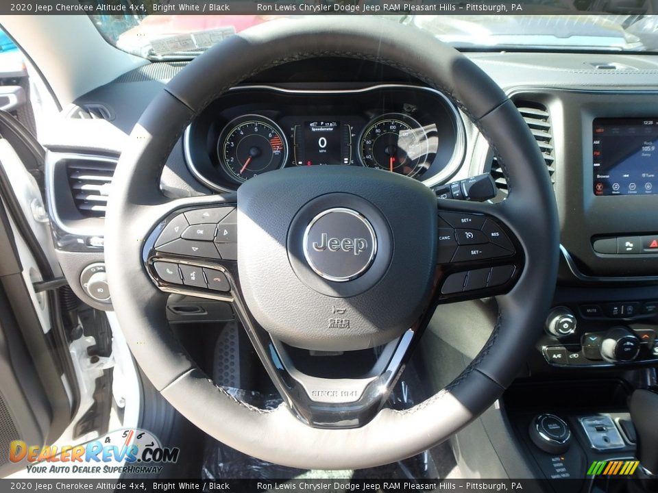 2020 Jeep Cherokee Altitude 4x4 Bright White / Black Photo #18