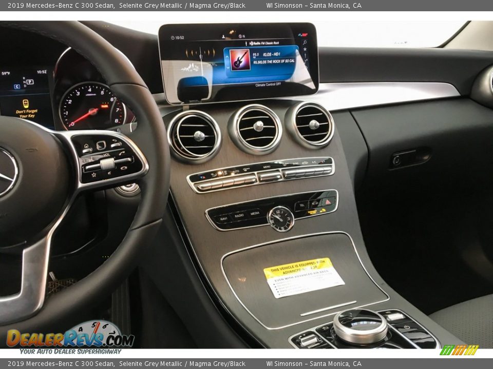 2019 Mercedes-Benz C 300 Sedan Selenite Grey Metallic / Magma Grey/Black Photo #6