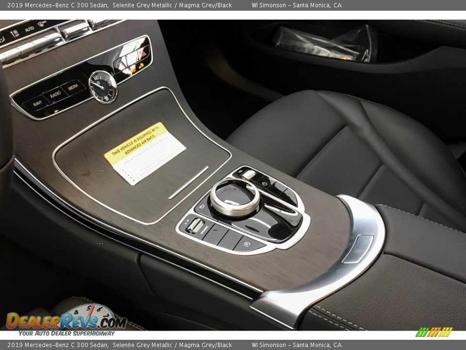 2019 Mercedes-Benz C 300 Sedan Selenite Grey Metallic / Magma Grey/Black Photo #7