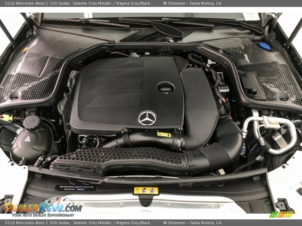 2019 Mercedes-Benz C 300 Sedan Selenite Grey Metallic / Magma Grey/Black Photo #8