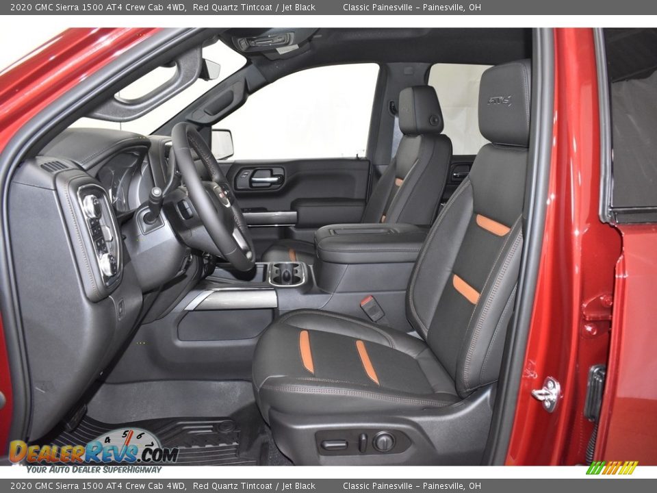 Jet Black Interior - 2020 GMC Sierra 1500 AT4 Crew Cab 4WD Photo #6