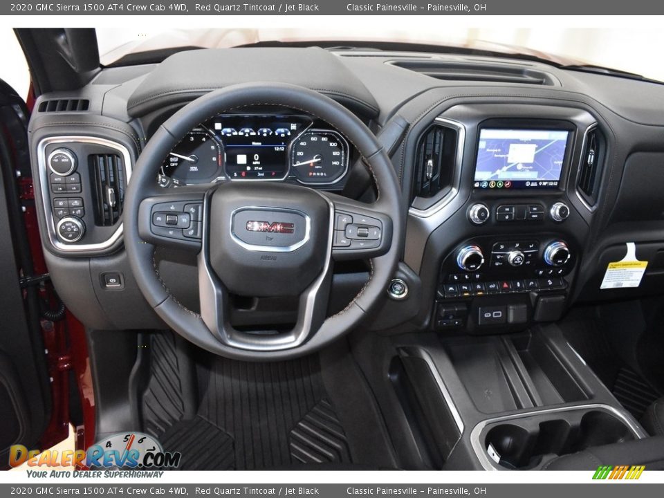 Dashboard of 2020 GMC Sierra 1500 AT4 Crew Cab 4WD Photo #8
