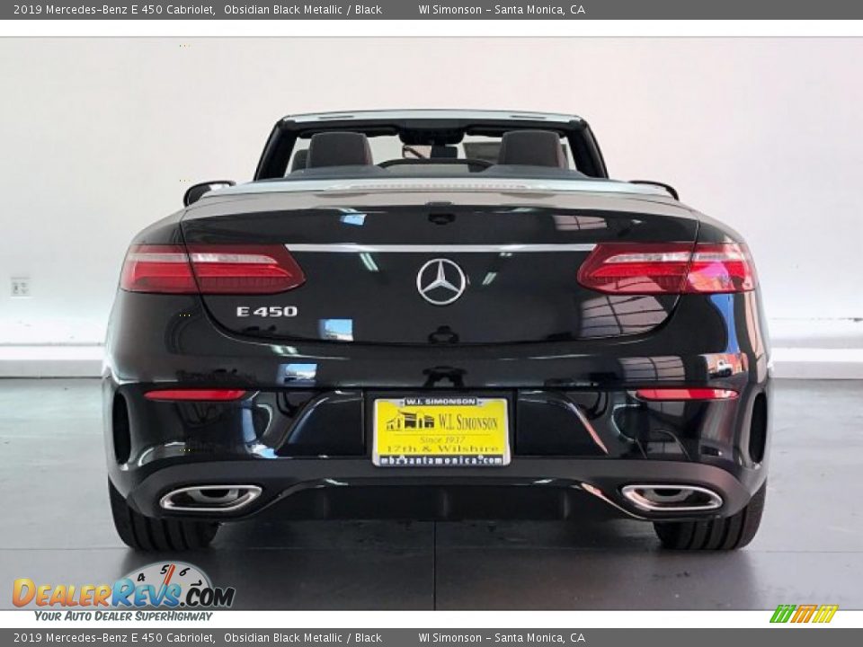 2019 Mercedes-Benz E 450 Cabriolet Obsidian Black Metallic / Black Photo #3