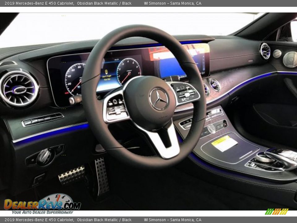 2019 Mercedes-Benz E 450 Cabriolet Obsidian Black Metallic / Black Photo #4