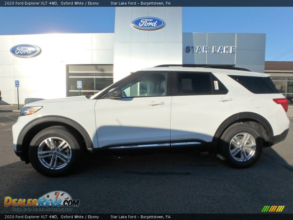 2020 Ford Explorer XLT 4WD Oxford White / Ebony Photo #1