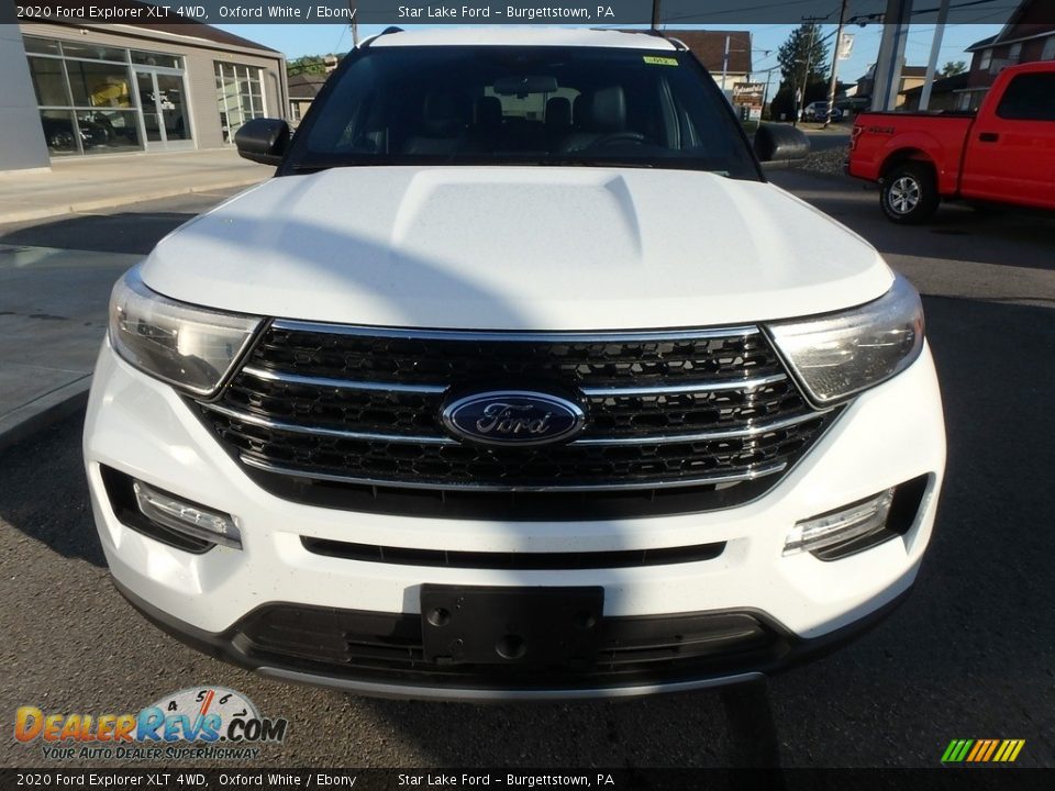 2020 Ford Explorer XLT 4WD Oxford White / Ebony Photo #2