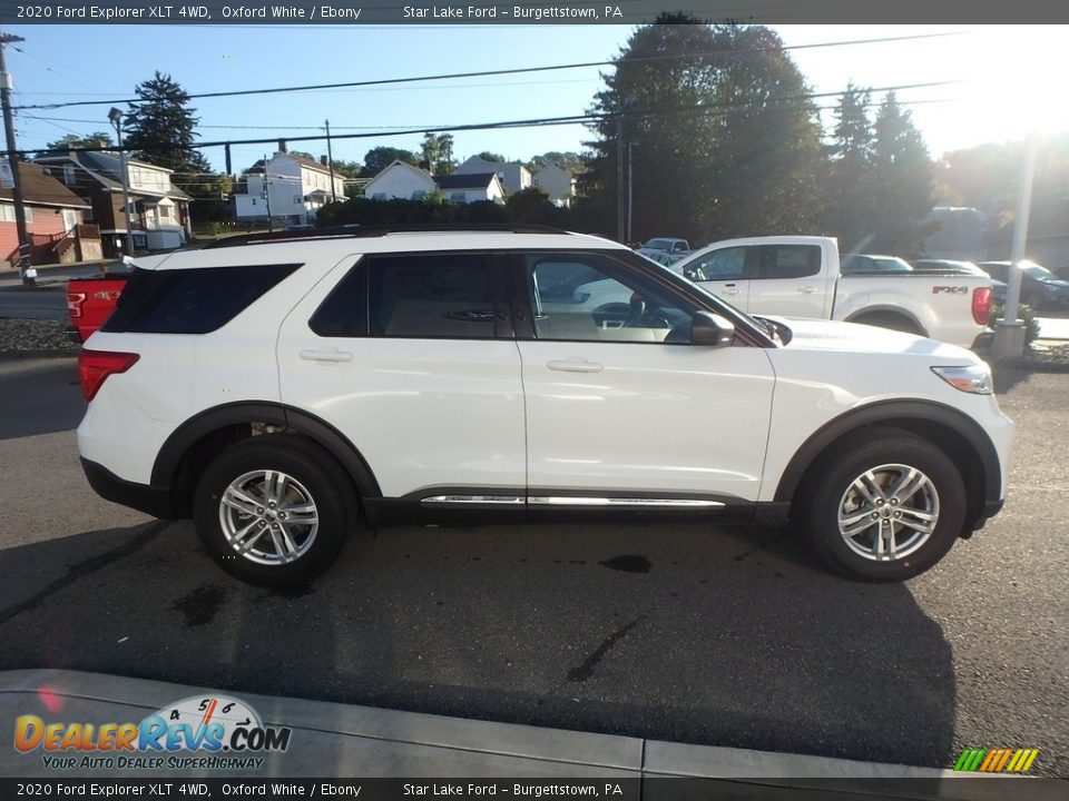 2020 Ford Explorer XLT 4WD Oxford White / Ebony Photo #4