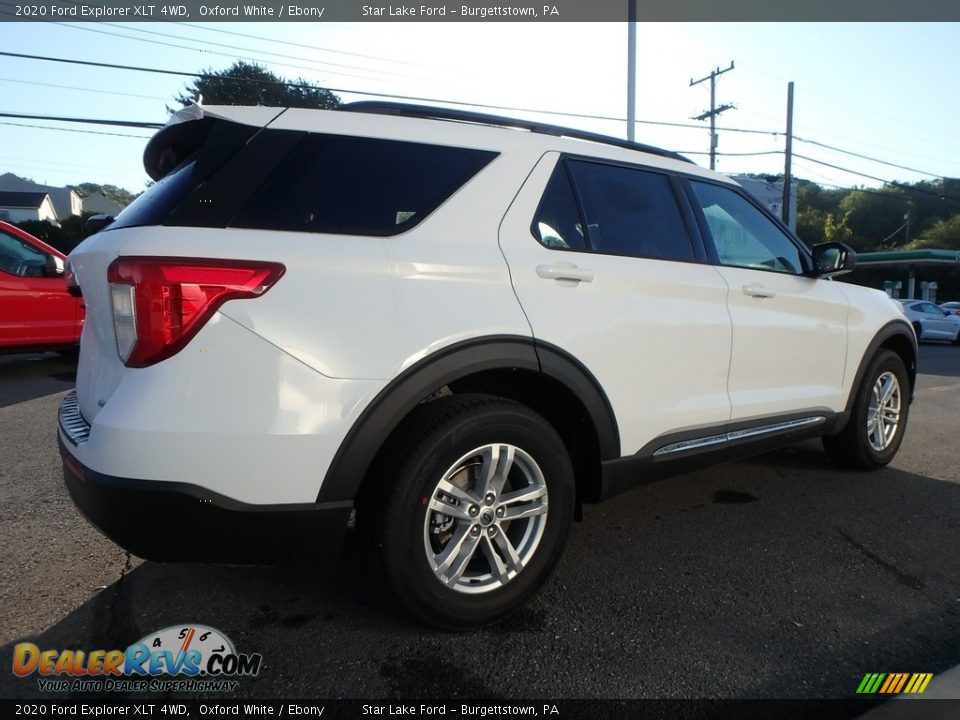 2020 Ford Explorer XLT 4WD Oxford White / Ebony Photo #5