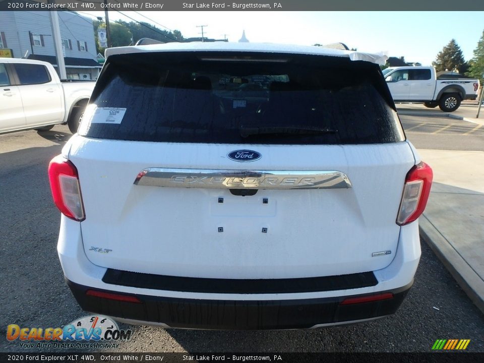 2020 Ford Explorer XLT 4WD Oxford White / Ebony Photo #6