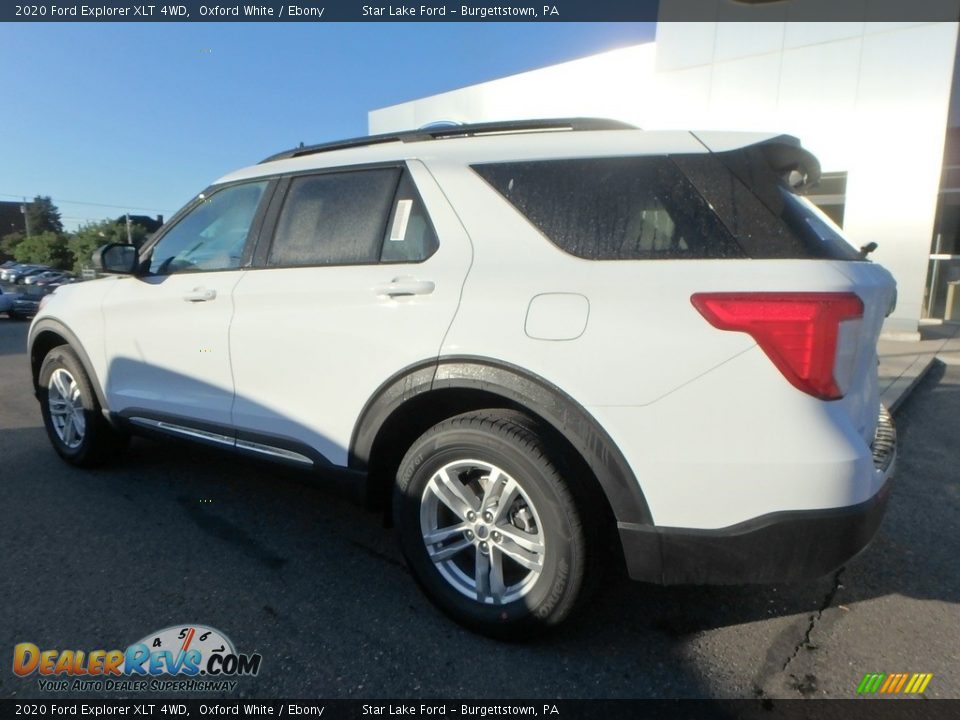 2020 Ford Explorer XLT 4WD Oxford White / Ebony Photo #9
