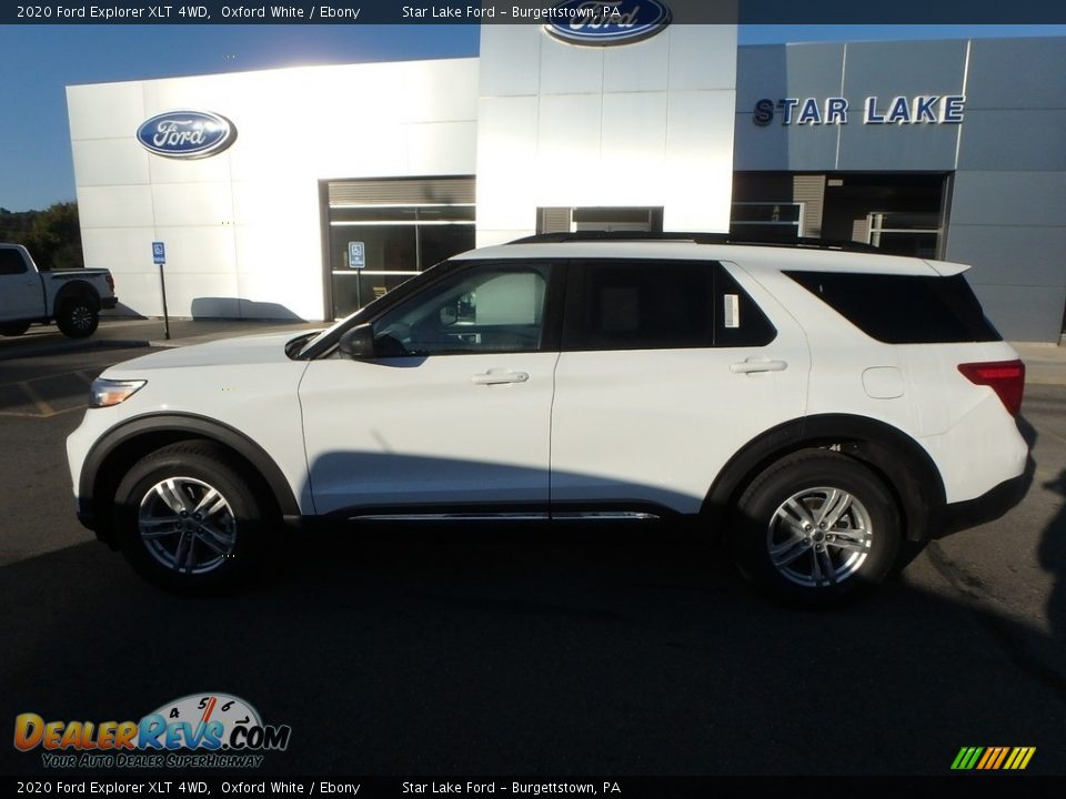 2020 Ford Explorer XLT 4WD Oxford White / Ebony Photo #10