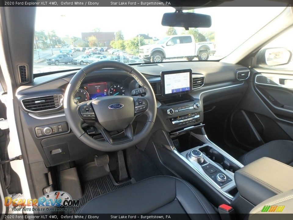 2020 Ford Explorer XLT 4WD Oxford White / Ebony Photo #16