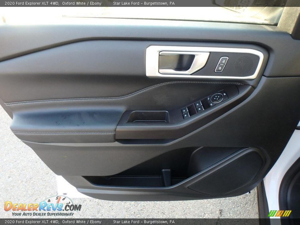 2020 Ford Explorer XLT 4WD Oxford White / Ebony Photo #17