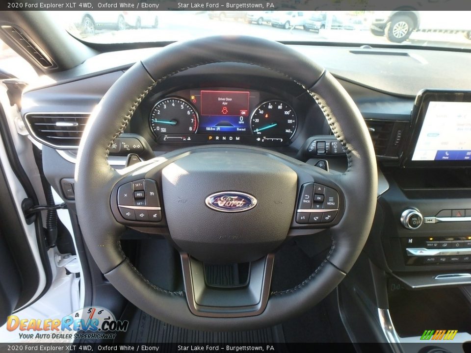 2020 Ford Explorer XLT 4WD Oxford White / Ebony Photo #18