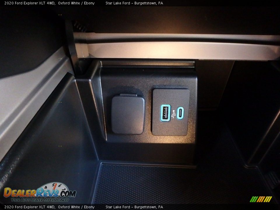 2020 Ford Explorer XLT 4WD Oxford White / Ebony Photo #19