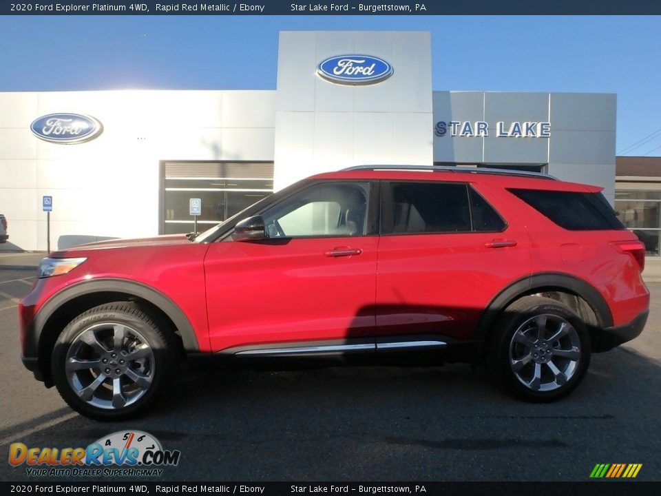 2020 Ford Explorer Platinum 4WD Rapid Red Metallic / Ebony Photo #1