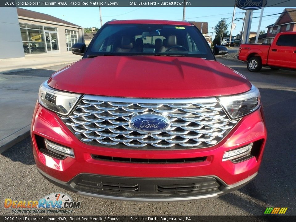 2020 Ford Explorer Platinum 4WD Rapid Red Metallic / Ebony Photo #2