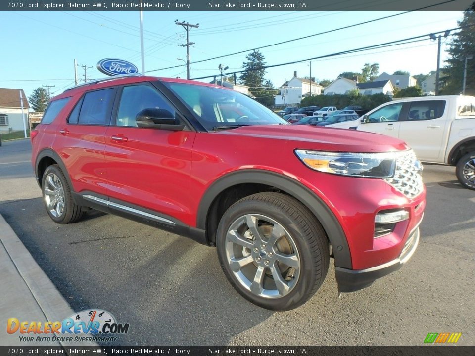 Rapid Red Metallic 2020 Ford Explorer Platinum 4WD Photo #3