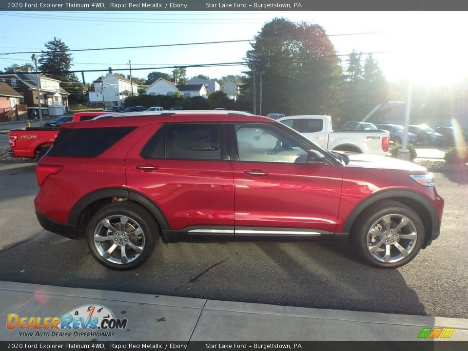 2020 Ford Explorer Platinum 4WD Rapid Red Metallic / Ebony Photo #4
