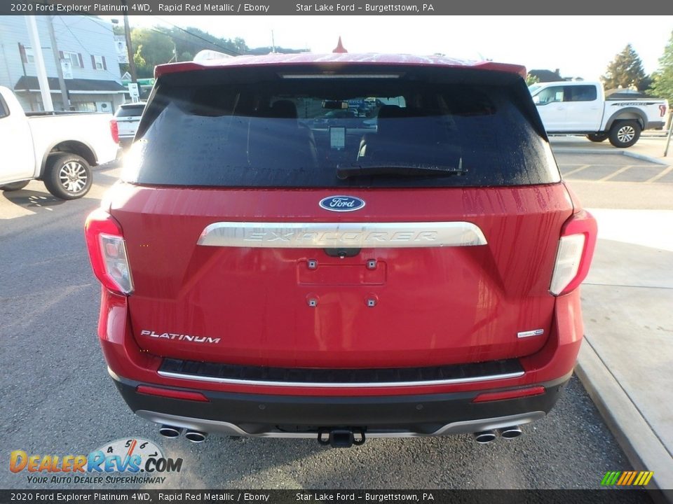 2020 Ford Explorer Platinum 4WD Rapid Red Metallic / Ebony Photo #6