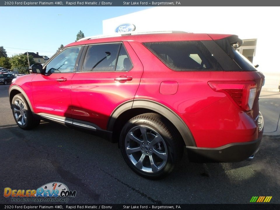 2020 Ford Explorer Platinum 4WD Rapid Red Metallic / Ebony Photo #8