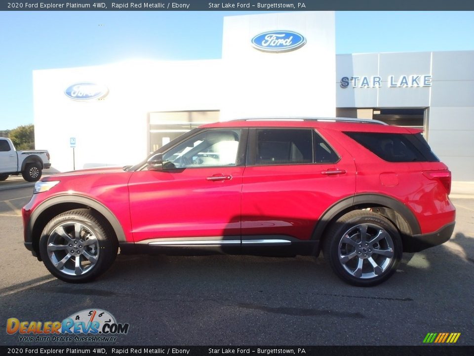 2020 Ford Explorer Platinum 4WD Rapid Red Metallic / Ebony Photo #9