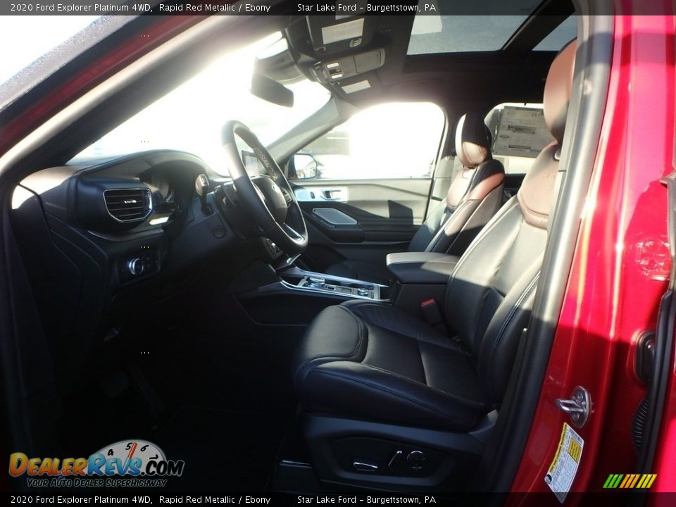 2020 Ford Explorer Platinum 4WD Rapid Red Metallic / Ebony Photo #11