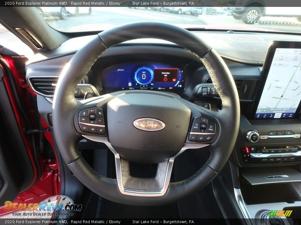 2020 Ford Explorer Platinum 4WD Steering Wheel Photo #16