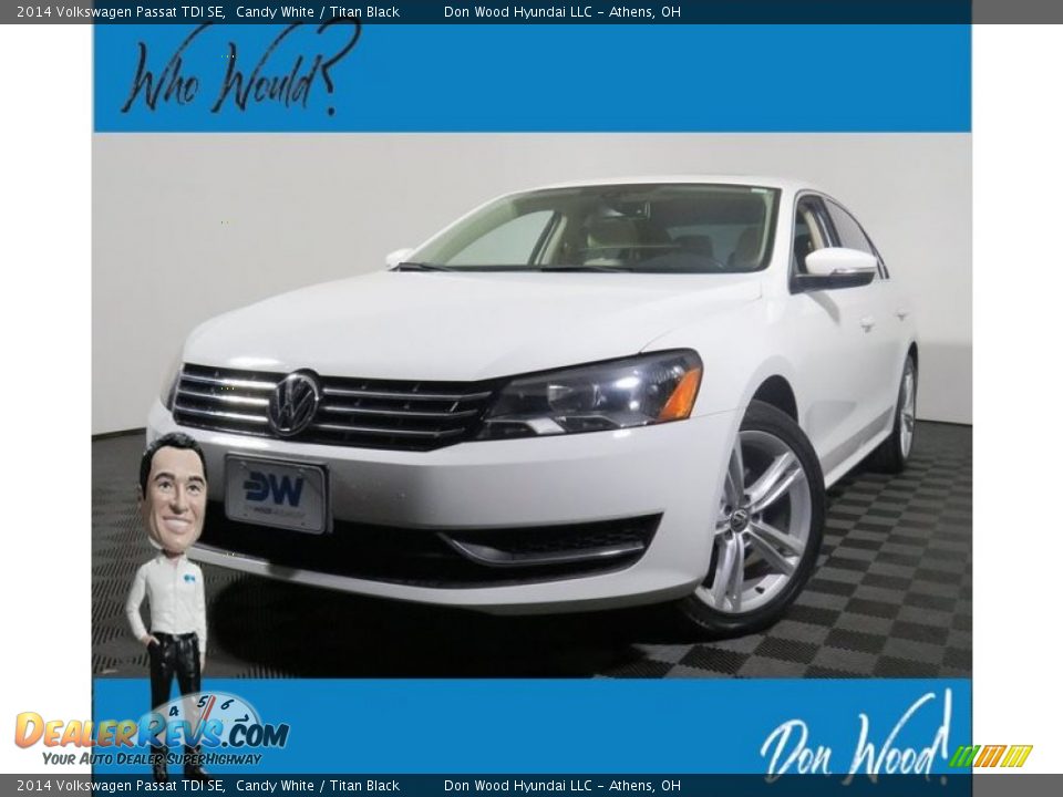 2014 Volkswagen Passat TDI SE Candy White / Titan Black Photo #1