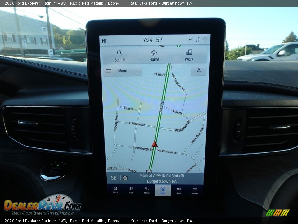 Navigation of 2020 Ford Explorer Platinum 4WD Photo #19