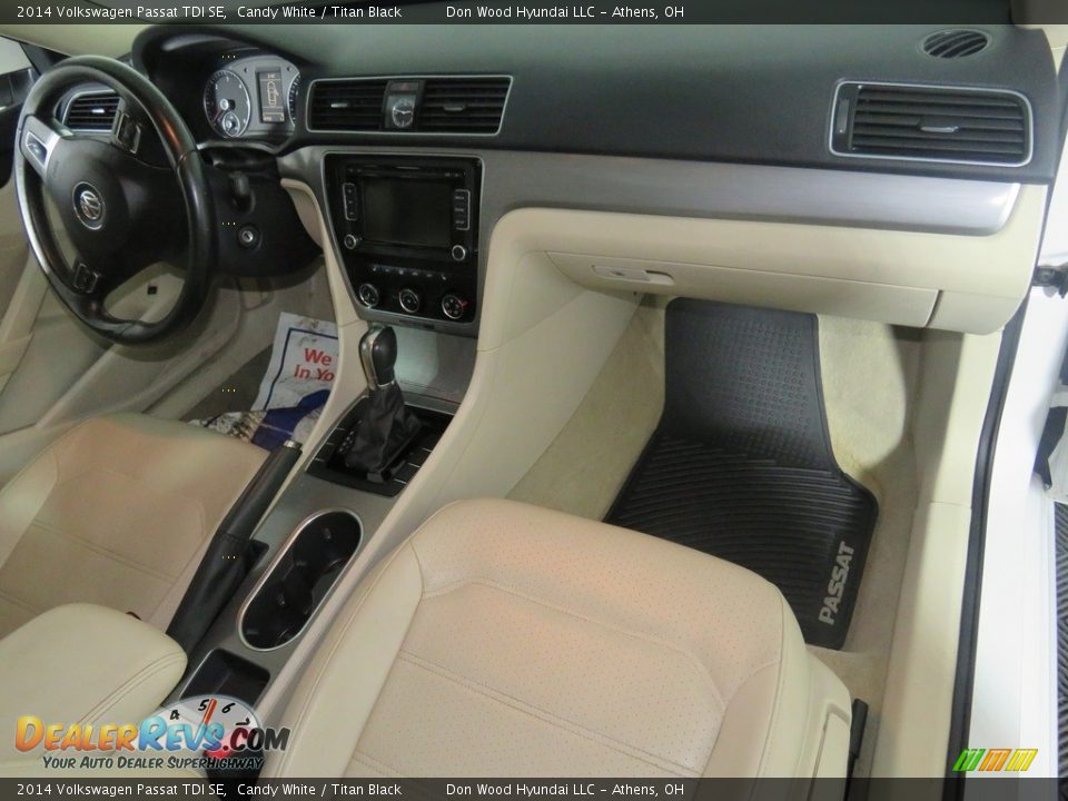 2014 Volkswagen Passat TDI SE Candy White / Titan Black Photo #26