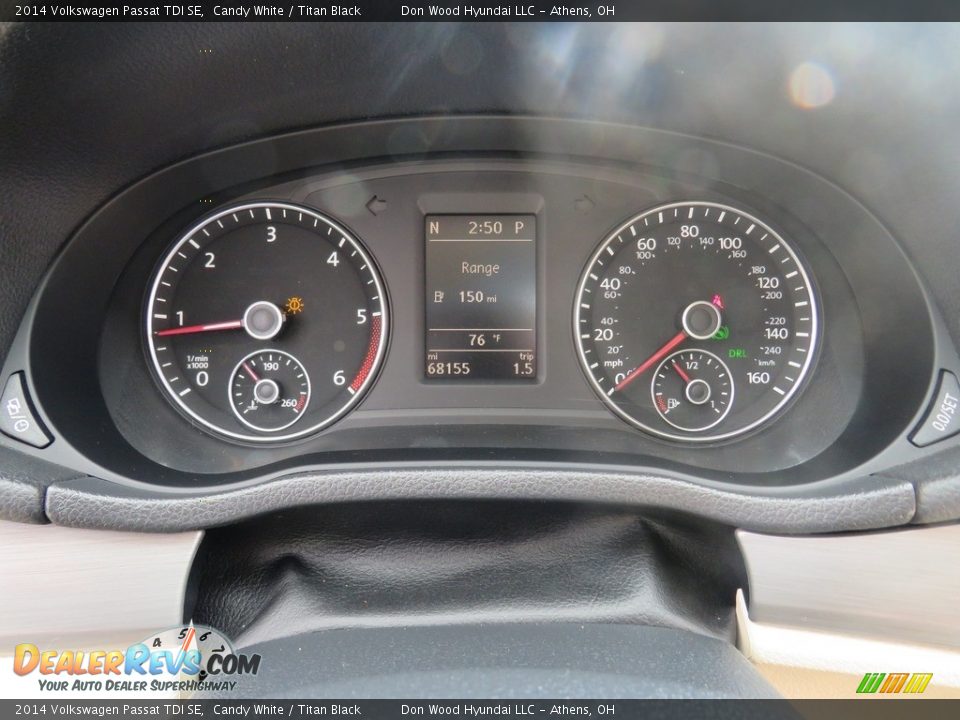 2014 Volkswagen Passat TDI SE Candy White / Titan Black Photo #29
