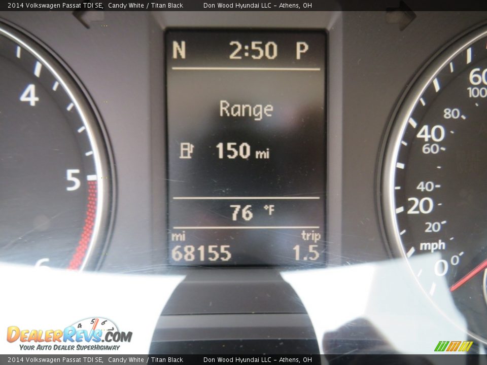 2014 Volkswagen Passat TDI SE Candy White / Titan Black Photo #30